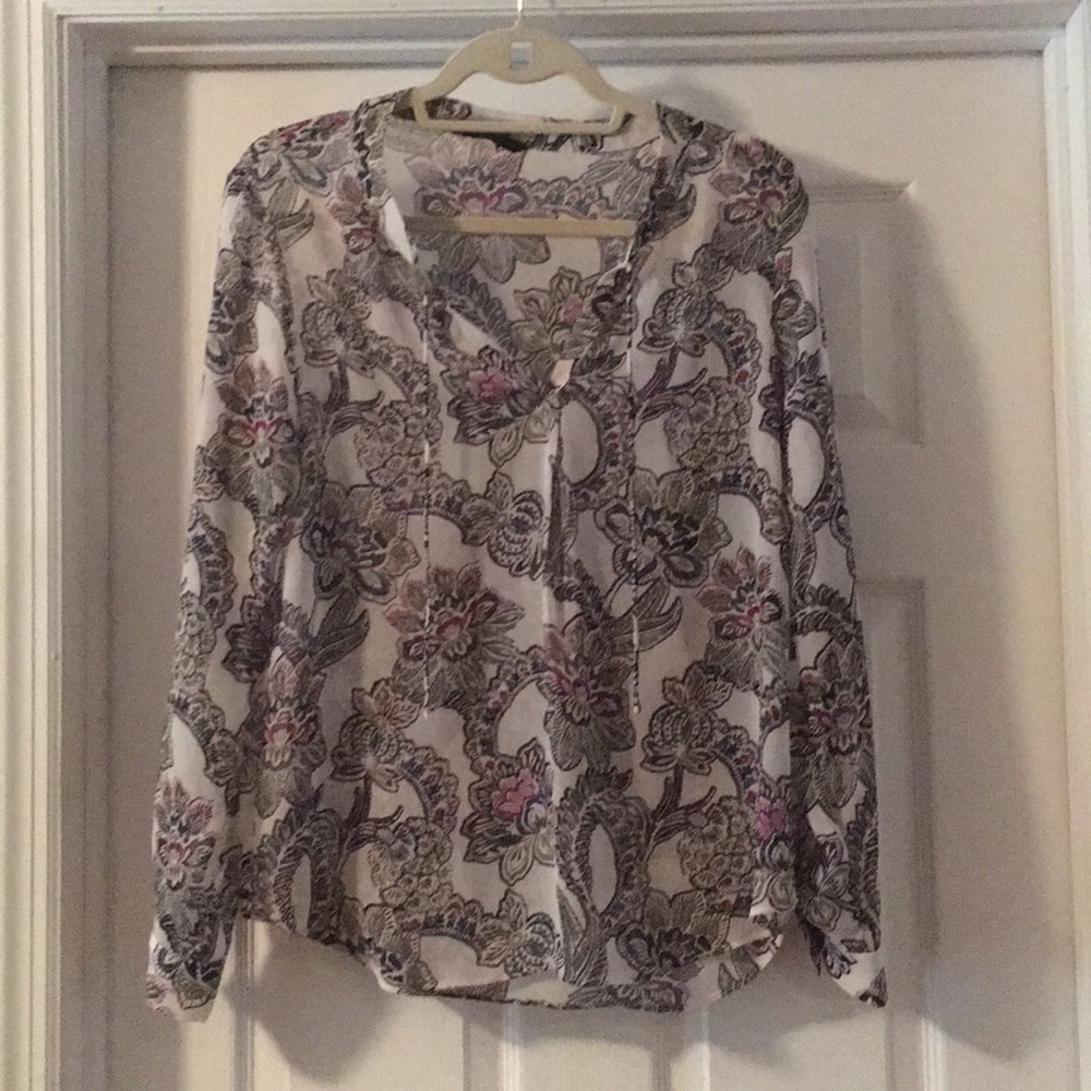 Banana Republic sheer blouse